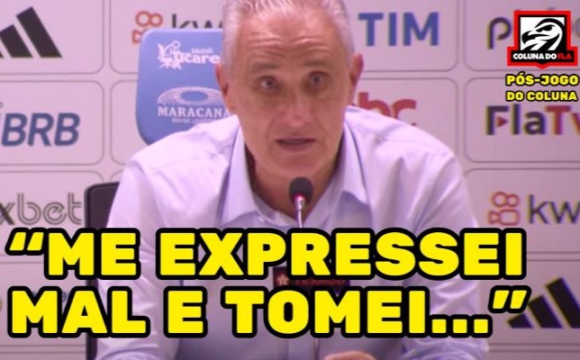 “me-expressei-mal”:-tite-volta-a-se-defender-apos-eleger-o-carioca-como-estadual-mais-dificil