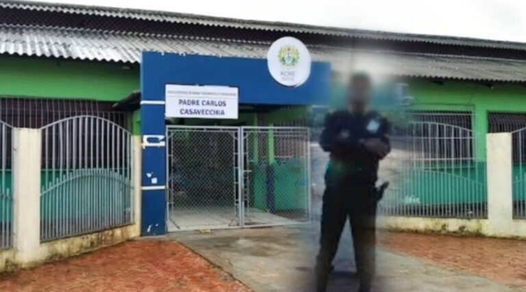 Bandidos armados invadem escola, rendem vigilante e roubam arma