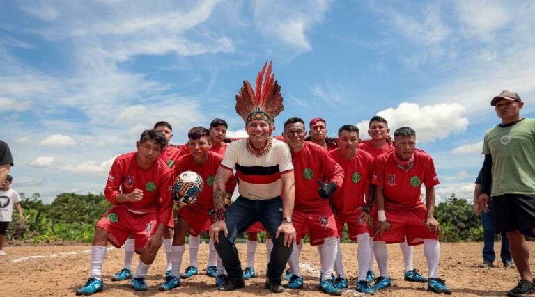 Com a presença do governador Gladson Cameli, Acre faz história ao ser o primeiro a receber Liga Indígena que será divulgada em mais 170 países 