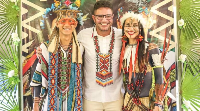 Governador Gladson Cameli prestigia casamento que celebra a união entre Puyanawa e Ashaninka