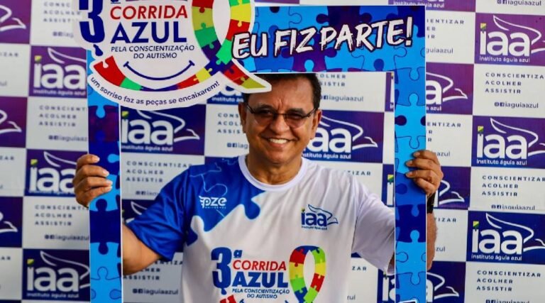 Presidente da Aleac prestigia 3ª Corrida Azul e destaca importância da inclusão de pessoas com autismo