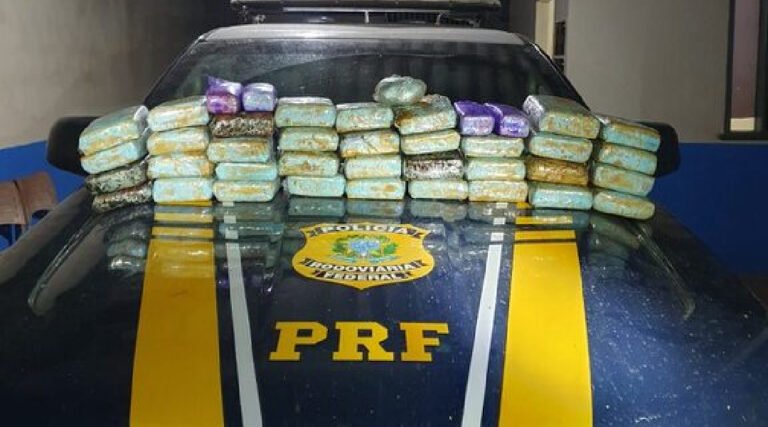 PRF no Acre apreende mais de 100kg de drogas e prende nove pessoas em dois dias de fiscalização