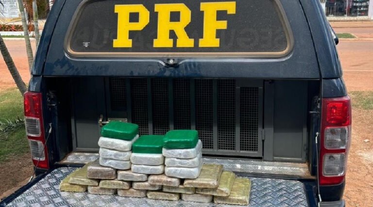Dupla é presa com quase 28 quilos de cocaína escondidos no estepe de carro no Acre