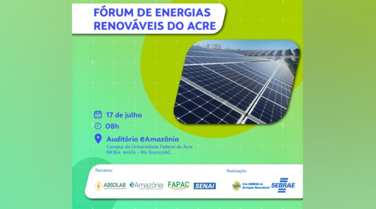 Fórum de Energias Renováveis impulsiona setor fotovoltaico em Rio Branco