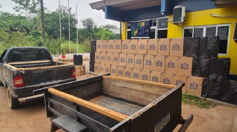 PRF apreende mais de 22.000 maços de cigarros contrabandeados na BR-364, no Acre