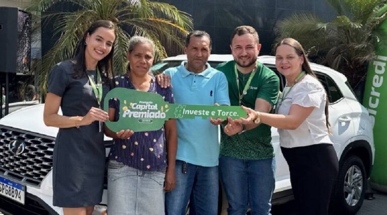 Sicredi encerra a campanha Capital Premiado 2024 e entrega carro 0km na região do Mato Grosso.