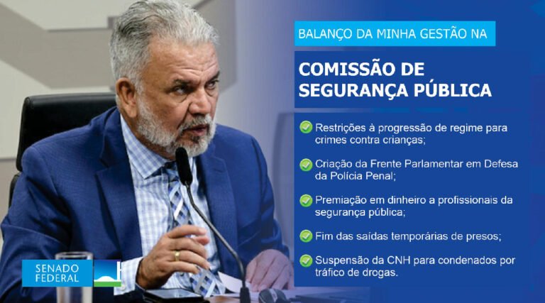 Petecão apresenta balanço de dois anos à frente da Comissão de Segurança Pública