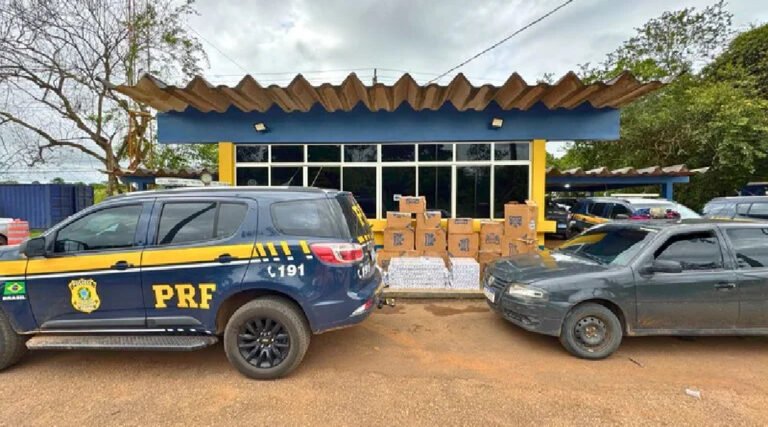 PRF apreende 11.500 maços de cigarros ilegais em Rio Branco