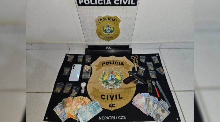 Polícia Civil, através do Nepatri, prende traficante em flagrante e desmonta ponto de drogas em Cruzeiro do Sul