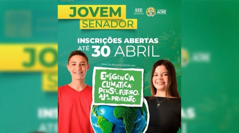 Programa Jovem Senador abre inscrições para estudantes do ensino médio em Cruzeiro do Sul