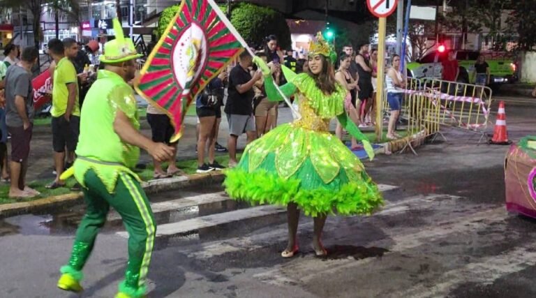 Escola de Samba Verde e Rosa encanta público com desfile sobre o universo infantil no Carnaval de Cruzeiro do Sul  
