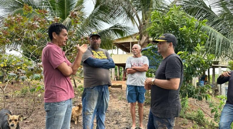 Deputado Clodoaldo Rodrigues e Vereador Keleu visitam ramais 7 e 5 e reforçam compromisso em buscar soluções para trafegabilidade durante o inverno