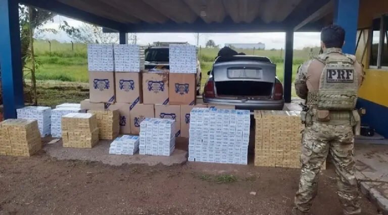 PRF apreende mais de 13 mil maços de cigarros contrabandeados no Acre