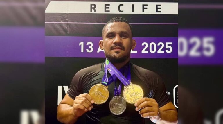 Secretário de Esporte de Rio Branco conquista três medalhas em campeonato internacional de Jiu-Jitsu