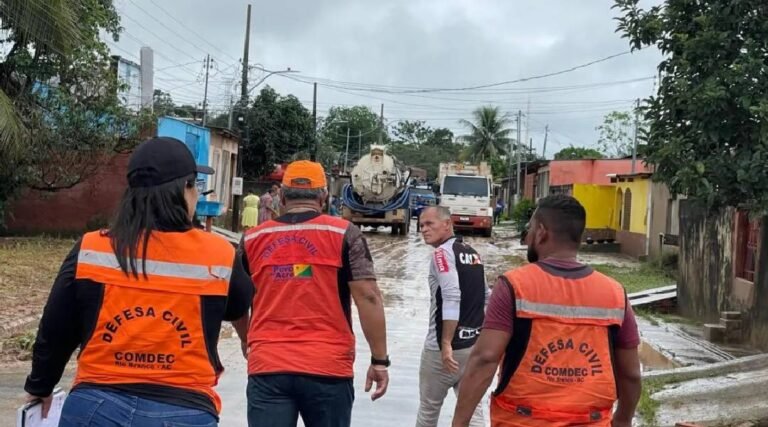 Abril de 2025 é o mais chuvoso dos últimos cinco anos em Rio Branco, diz Defesa Civil