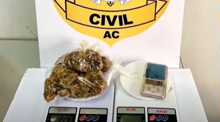 Polícia apreende drogas em casa utilizada como ponto de encontro de criminosos em Cruzeiro do Sul