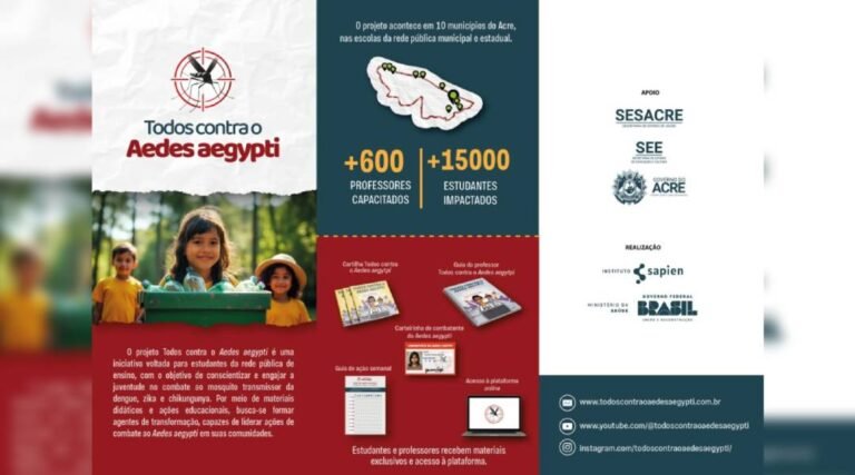 Projeto “Todos Contra o Aedes aegypti” chega a Mâncio Lima e Cruzeiro do Sul nesta semana