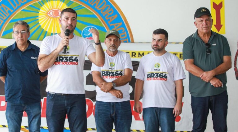 Presidente da Aleac, parlamentares e autoridades do Juruá cobram reconstrução da BR-364 durante visita a trechos críticos