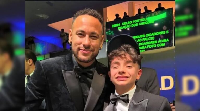 Filho de Gladson participa do leilão beneficente de Neymar Jr. em São Paulo