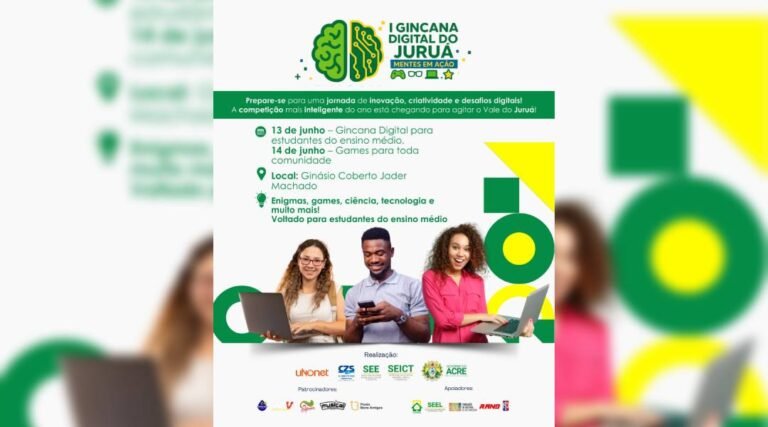 Cruzeiro do Sul sediará a 1ª Gincana Digital do Juruá para estudantes do Ensino Médio