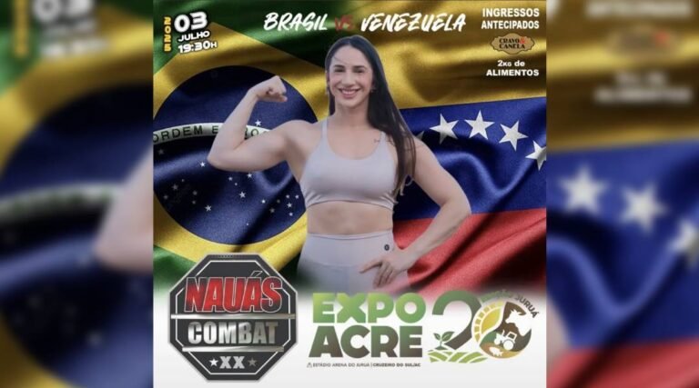 Expoacre Juruá 2025 terá noite de lutas com confronto internacional entre Brasil e Venezuela