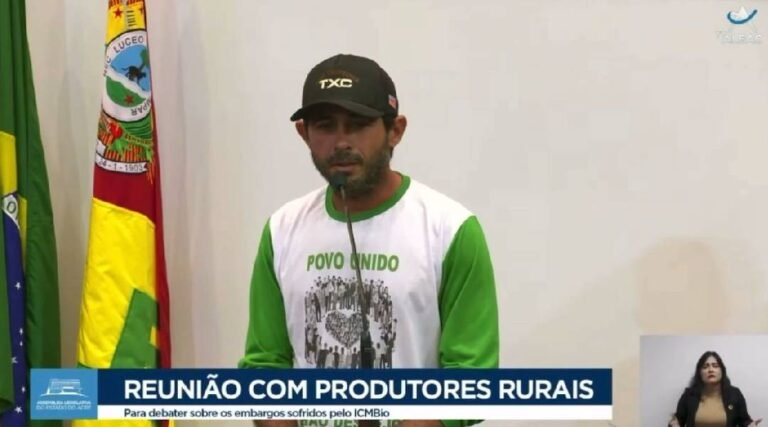“Só sei trabalhar na terra e tiraram isso de mim”: produtor rural faz apelo na Aleac contra ações do Ibama e ICMBio