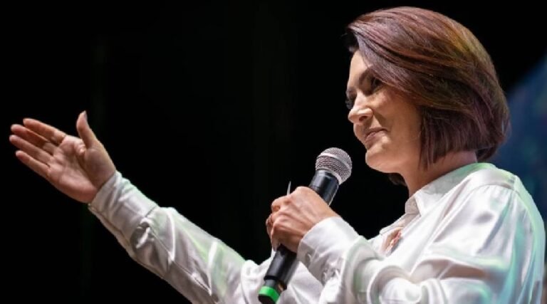 No Acre, Michelle Bolsonaro lê carta pública a Lula: ‘Hora de baixar as armas’