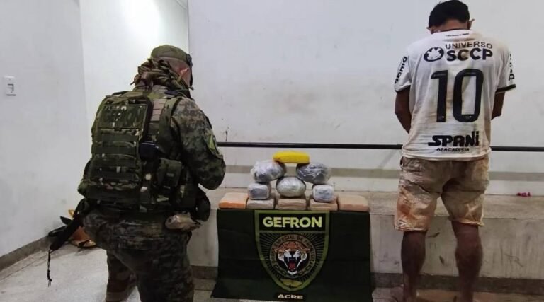 GEFRON apreende 11 kg de Skunk em ramal de Mâncio Lima e prende suspeito de tráfico