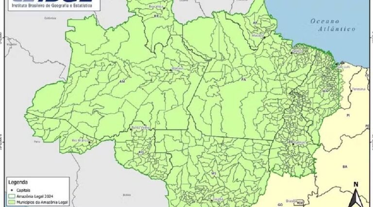 Mapa oficial do IBGE apaga o Acre e troca Mato Grosso por Mato Grosso do Sul