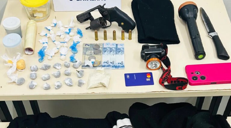 Dois homens são presos no Acre com arma e drogas antes de ataque