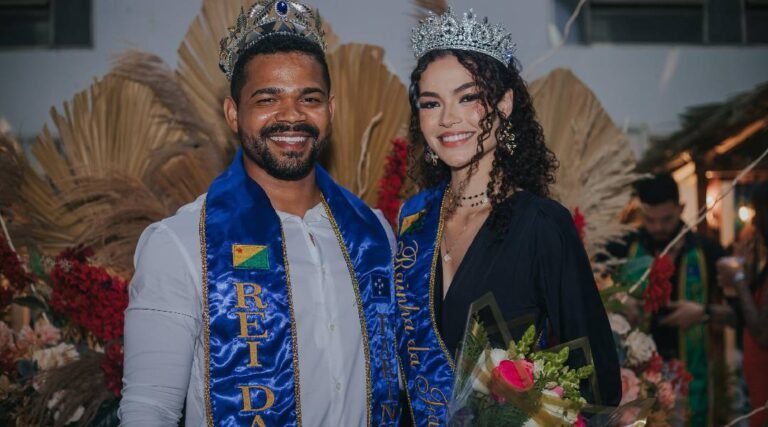 Mário César e Carla Cristina são coroados Rei e Rainha da Farinha 2025 em Cruzeiro do Sul