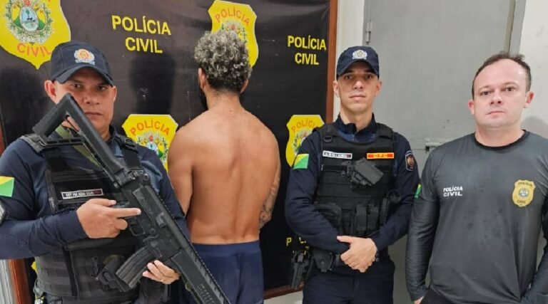 Operação conjunta prende foragido por homicídio em Marechal Thaumaturgo