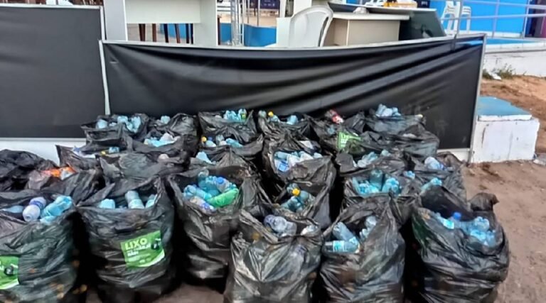 Mais de 60 toneladas de lixo são recolhidos durante as quatro noites do Festival da Farinha 2025 em Cruzeiro do Sul