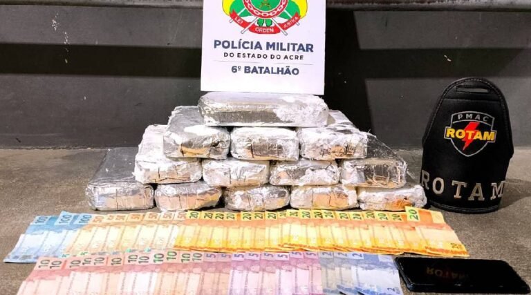 Polícia apreende mais de 14kg  de cocaína escondidos em freezer durante operação em Cruzeiro do Sul