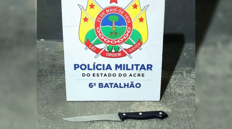 Polícia Militar evita tentativa de ataque com faca no Centro de Cruzeiro do Sul