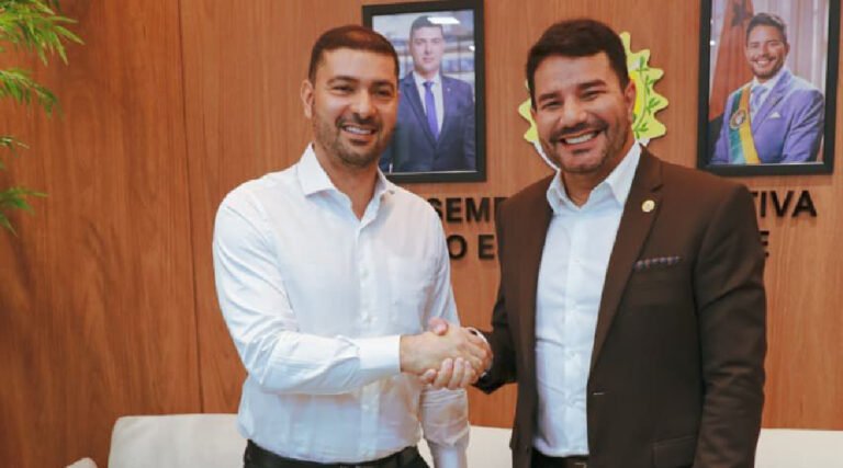 Café com presidente: Nicolau Júnior recebe Gladson na Aleac