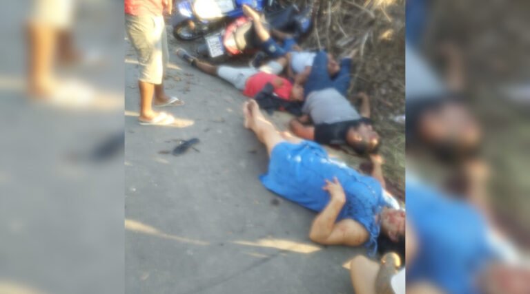 Colisão entre motocicletas deixa quatro feridos em Guajará, no Amazonas