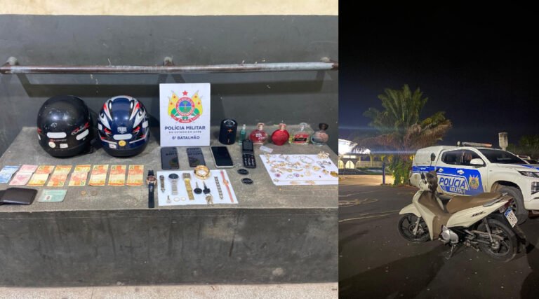 Família é feita refém durante roubo em residência em Cruzeiro do Sul; Polícia Militar prende suspeito e recupera bens