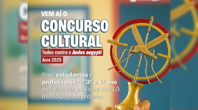 Professores e alunos do Acre serão premiados no Concurso Cultural ‘Todos Contra o Aedes Aegypti’ em novembro