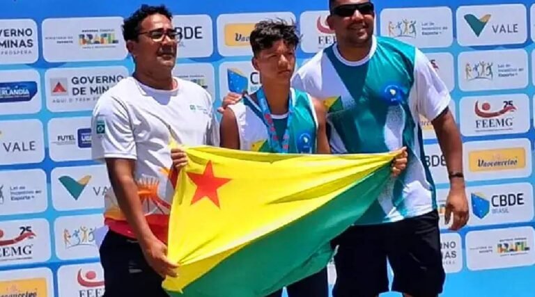 Jovem acreano conquista Ouro no Atletismo nos Jogos Escolares Brasileiros
