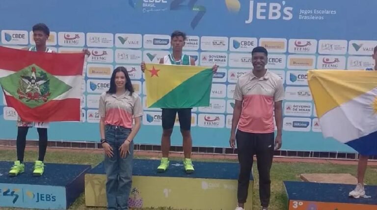 Acre conquista mais duas medalhas e um troféu no atletismo dos Jogos Escolares Brasileiros