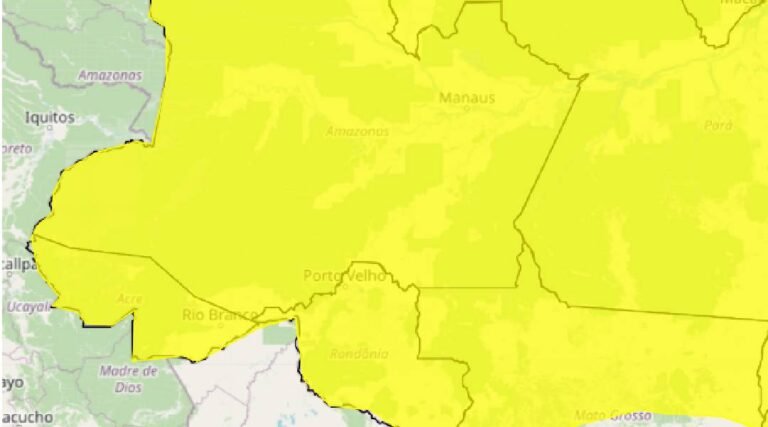 Alerta amarelo: Acre entra em estado de atenção com previsão de chuvas intensas, diz INMET