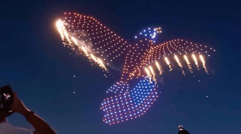 Espetáculo com 600 drones marca abertura do Natal em Rio Branco com custo superior a R$ 740 mil