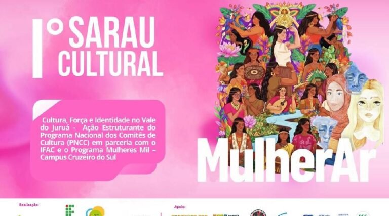 Sarau Cultural MulherAr será realizado nesta quarta-feira na UAB em Cruzeiro do Sul