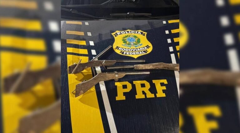 Polícia Rodoviária Federal apreende quatro armas de fogo em abordagem na Variante, em Cruzeiro do Sul