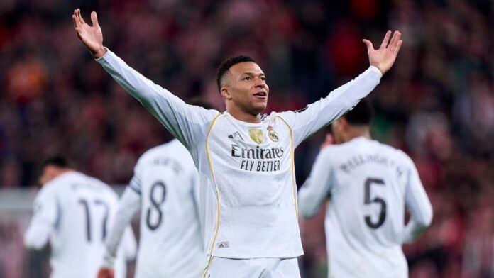 mbappe-faz-dois-golacos,-real-madrid-vence-athletic-bilbao-e-encerra