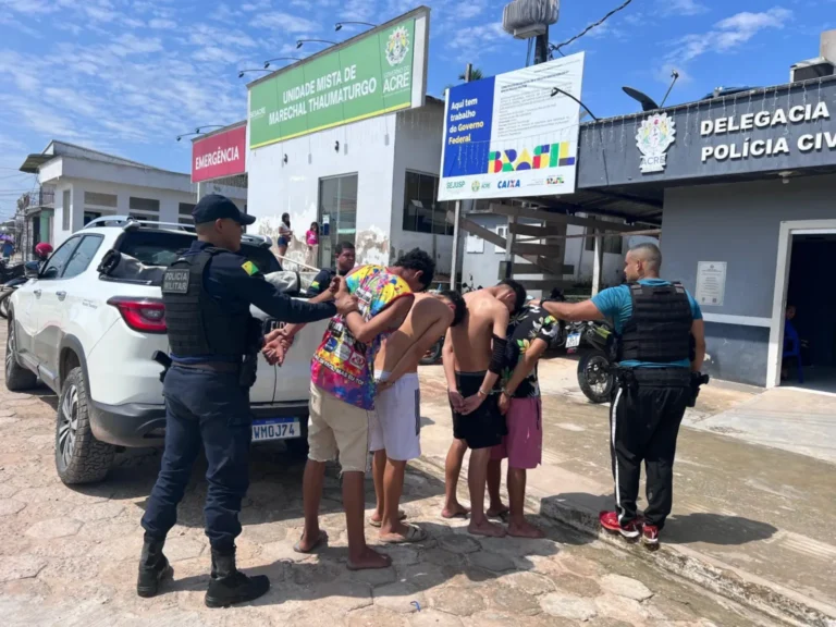 Polícia Civil e Militar prendem quatro suspeitos por tortura, invasão de domicílio e ameaças em Marechal Thaumaturgo