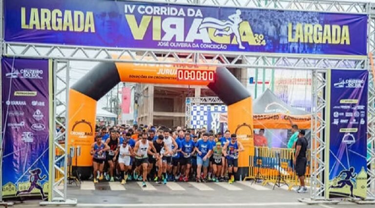 Com 850 inscritos, Corrida da Virada inicia entrega de kits em Cruzeiro do Sul, nesta terça-feira