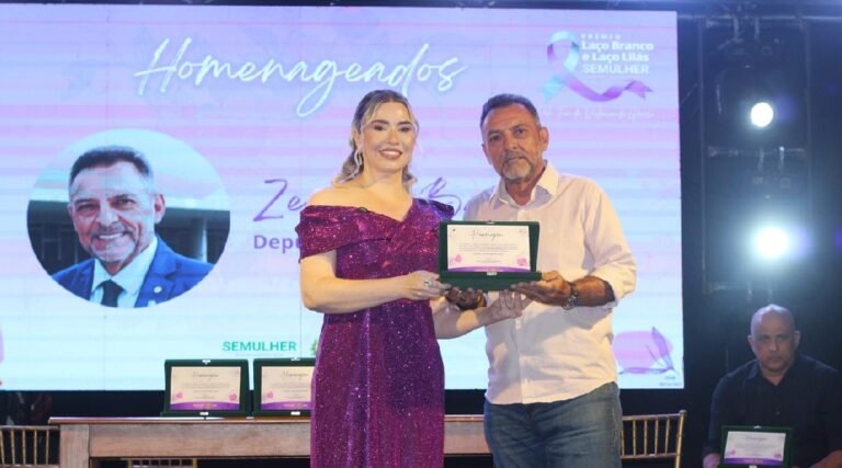 Zezinho Barbary é reconhecido em evento estadual de combate à violência contra a mulher