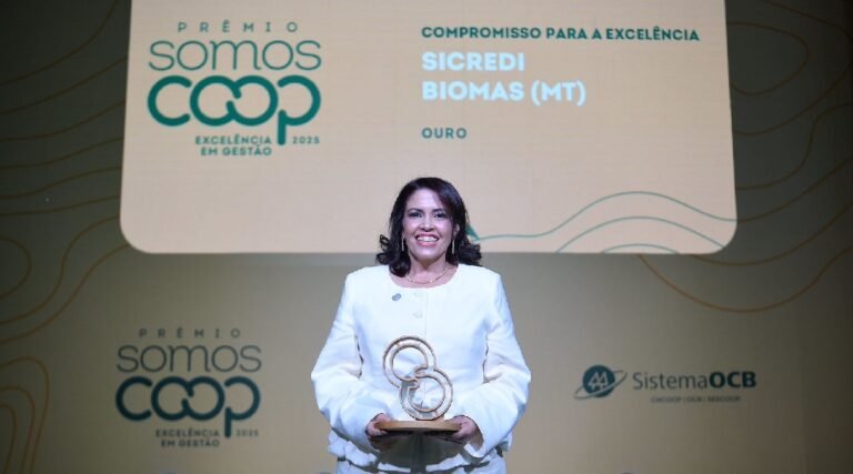 Sicredi Biomas conquista categoria Ouro em Prêmio SomosCoop Excelência em Gestão 2025